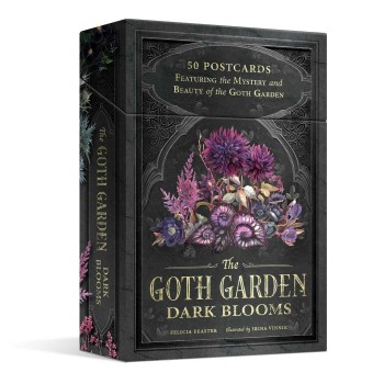 the Goth Garden Dark Blooms atvirukų rinkinys Adams Media